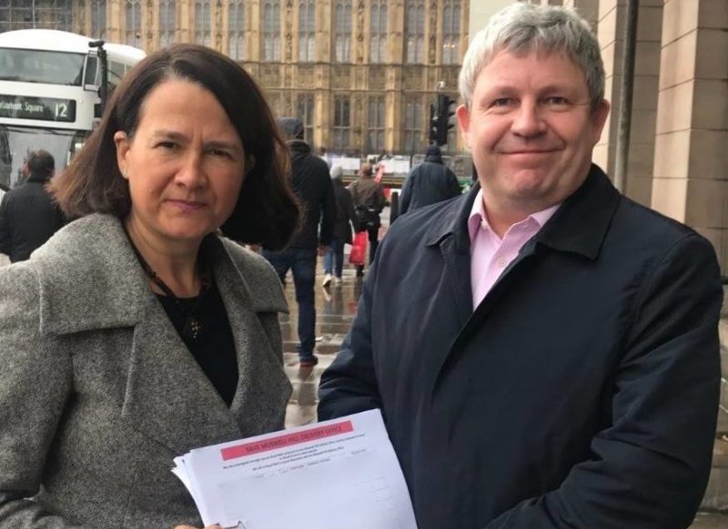 Presenting a petition to Royal Mail bosses signed by over 1,000 Muswell Hill residents opposing the terrible proposal to close Muswell Hill Delivery Office.  