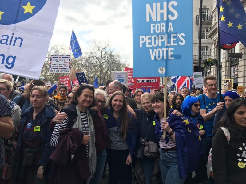 Catherine West MP and Set Dance MEP march for a People