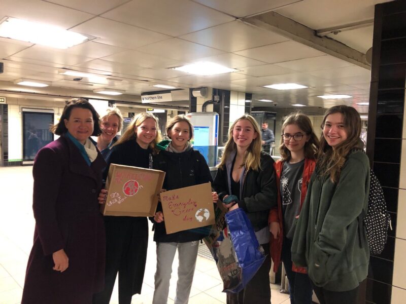 Catherine West MP meeting young people from Hornsey & Wood Green supporting the #ClimateStrike for our future