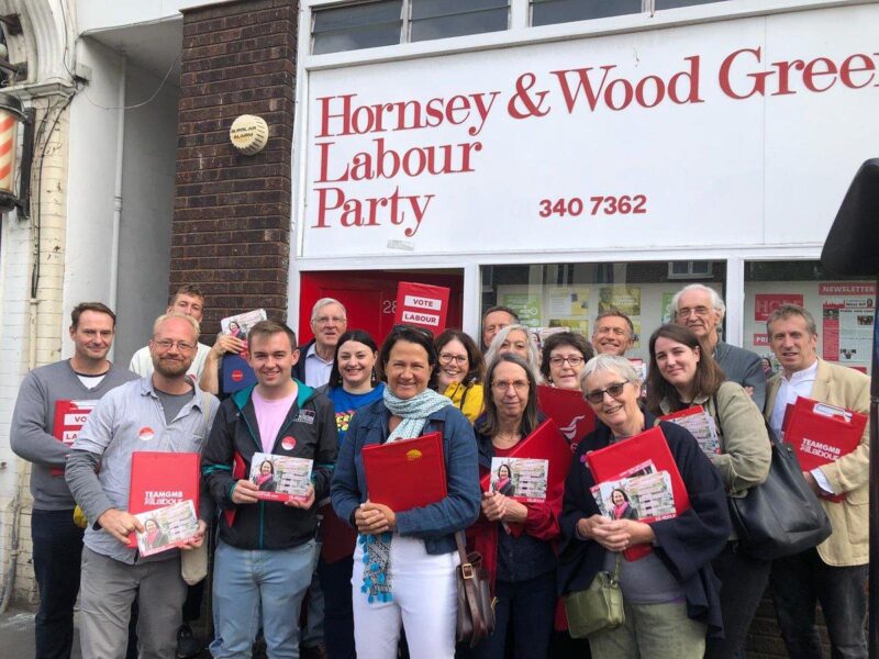 Campaigning for Catherine West in Hornsey & Wood Green