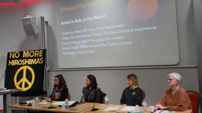 Catherine West MP speaking at the London CND Conference 