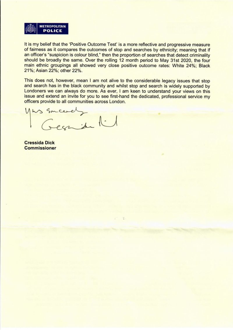 Response from Cressida Dick - page 2