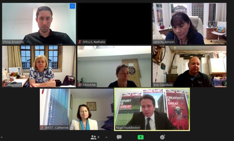 Zoom meeting of the APPG for Swimming