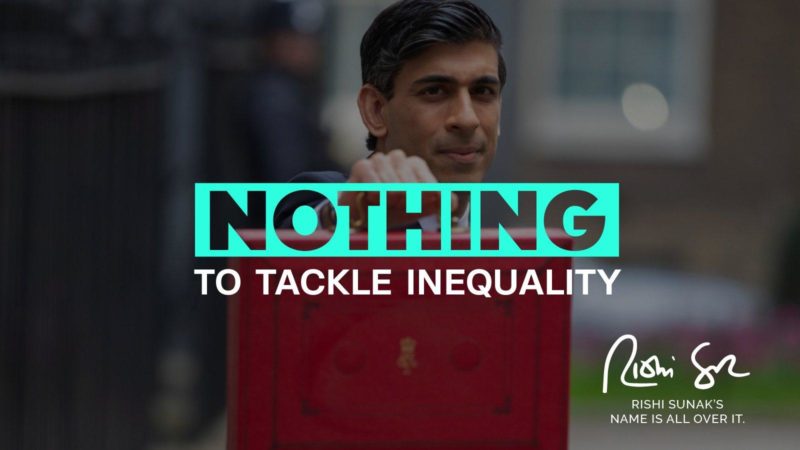 Rishi offers nothing to tackle inequality
