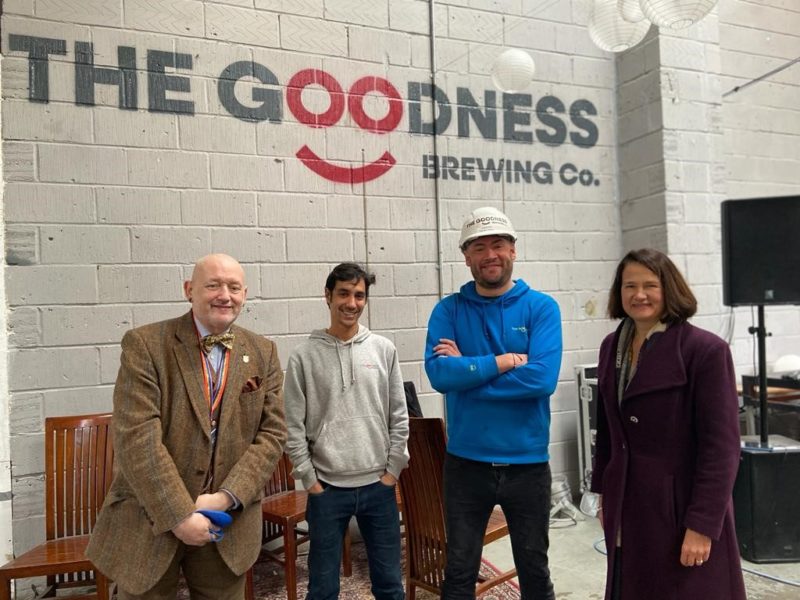 Visiting the Goodness Brew Co in Wood Green to mark Small Business Saturday.  Please shop, eat and drink local this Christmas.  