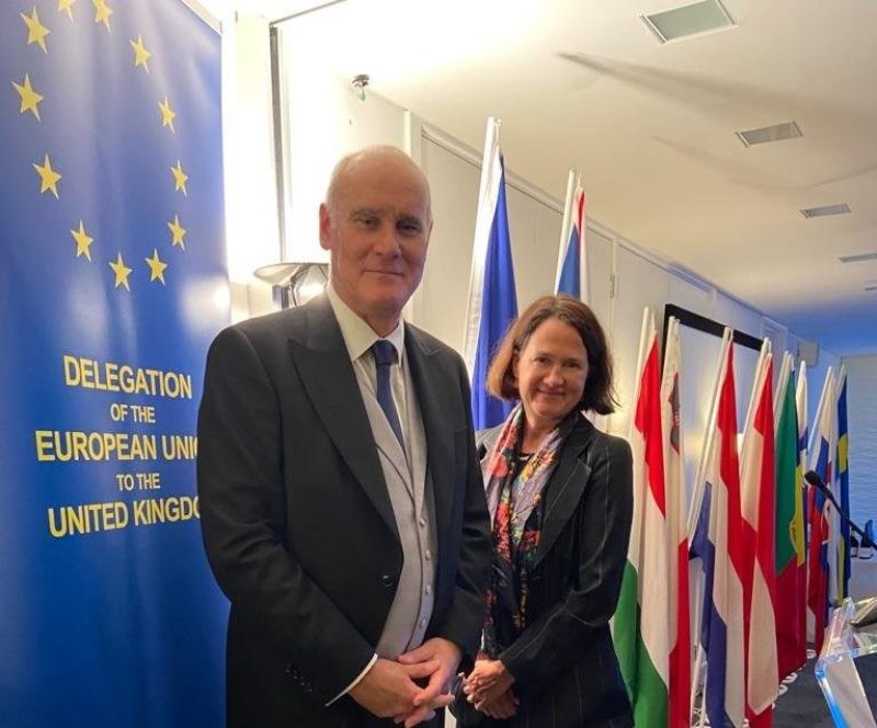 Catherine West MP meeting the new EU Ambassador
