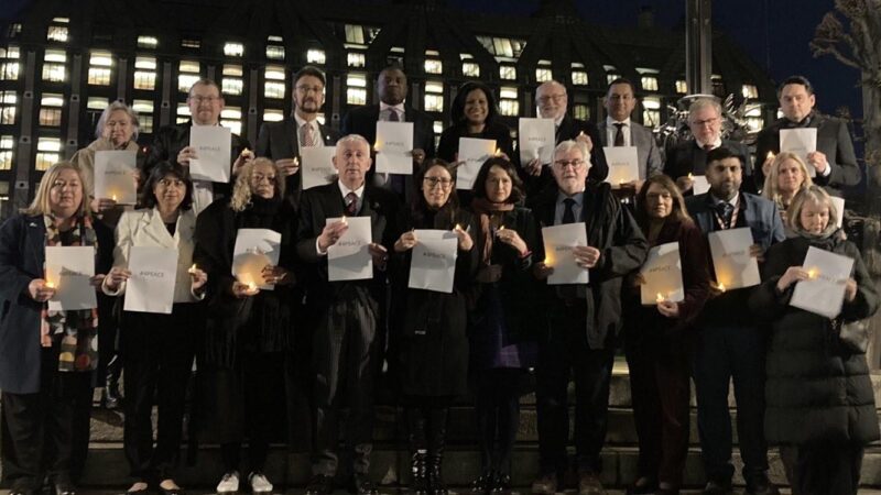 A moving candlelit vigil as I joined Parliamentarians 4 Peace colleagues across the House to mark International Human Rights Day and the 75th anniversary of the Universal Declaration of Human Rights.
