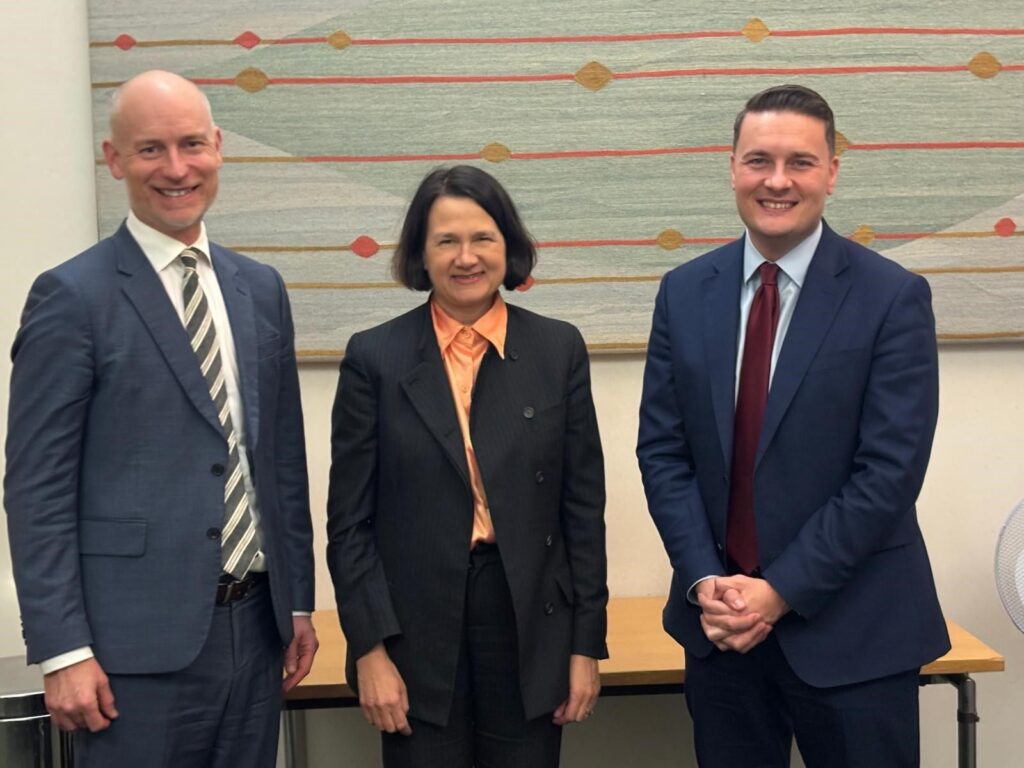 With Health Secretary Wes Streeting MP and Minister for Care, Stephen Kinnock MP